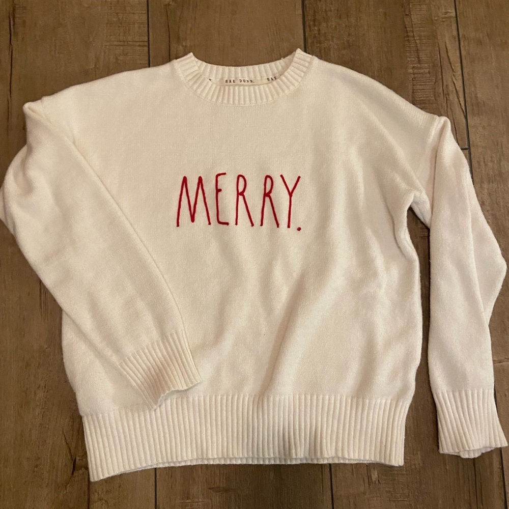 Rae Dunn MERRY sweater